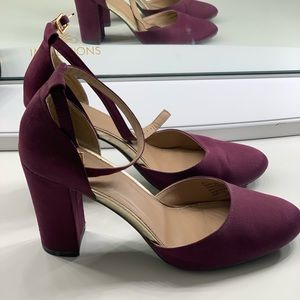 Purple and Gold Mary Jane Heels!